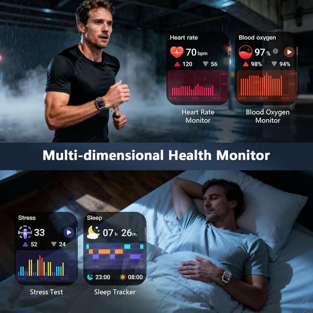 Thumbnail 5 de Blackview Military Smart Watch 100‑Day Battery