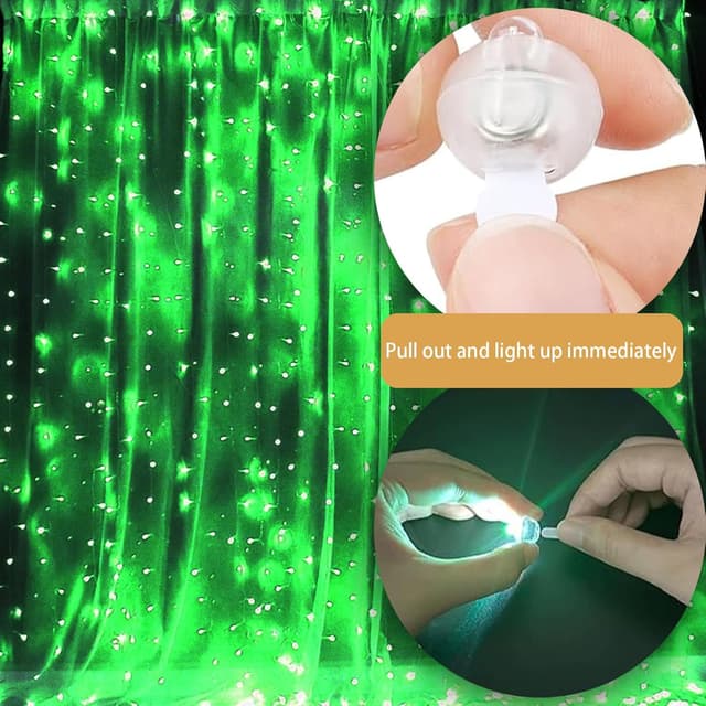 Detalle 2 de YOUYIKE Ballonlichter Mini rund (100 Stück) – LED-Lichtkugeln für Tischdeko & Party