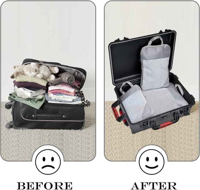 Thumbnail 5 de Organizador Maleta Compression Cubes 3 piezas Gris