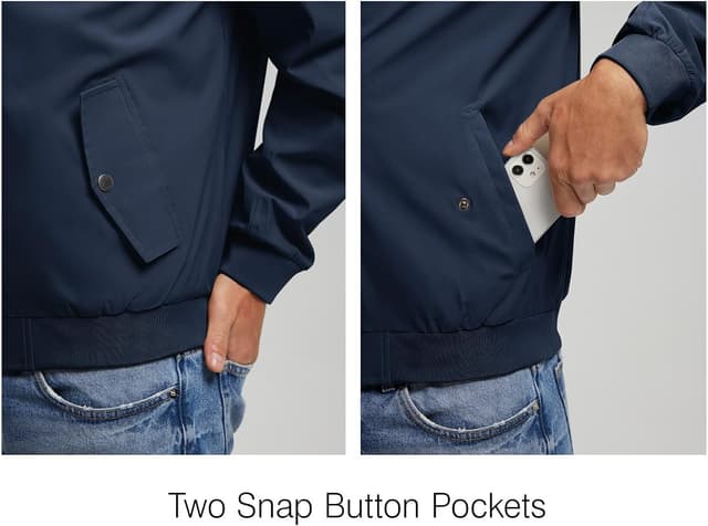 Thumbnail 4 de Rdruko Men's Lightweight Bomber Jacket