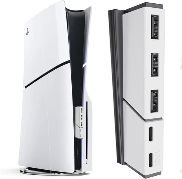 Imagen de Mueuton HUB USB PS5 Slim 3 USB 2.0 et 2 USB-C en OfertitasTOP