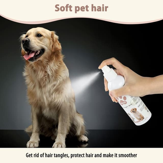 Detalle de Aomig Kokos Fellpflegespray 200 ml für Hunde & Katzen