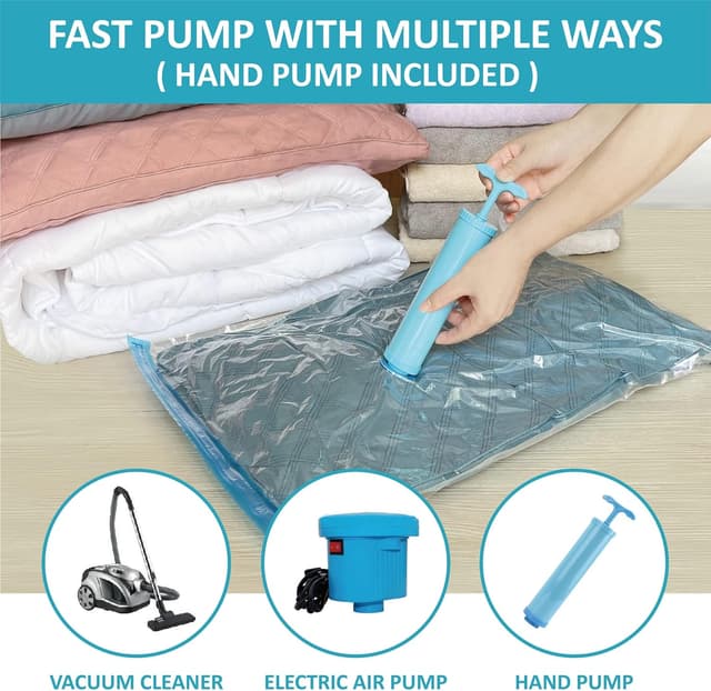 Detalle de Roomimaster Vacuum Storage Bags (10 Jumbo) for Clothing, Bedding, Travel & Carry-On