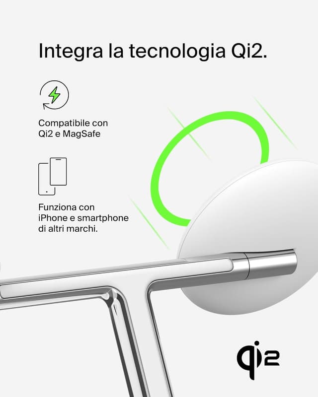 Thumbnail 5 de Belkin Supporto di Ricarica Wireless Magnetica 3 in 1 15W