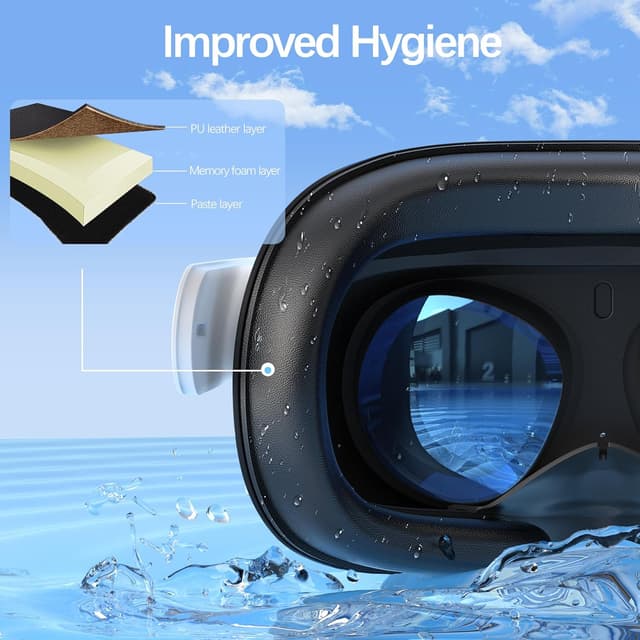 Detalle 2 de Meta Quest 2 Face Cushion Pad PU Leather Replacement