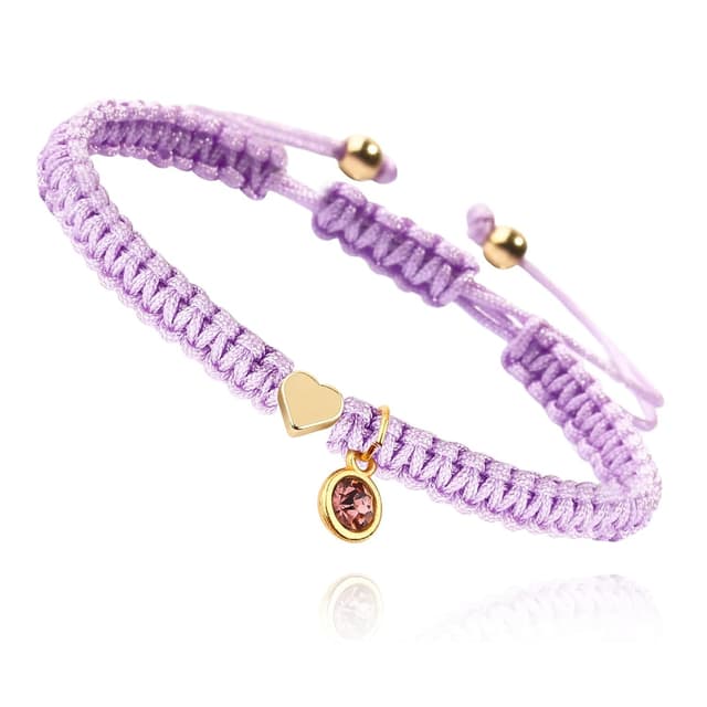 Detalle 2 de Handmade Birthstone Bracelet June charm