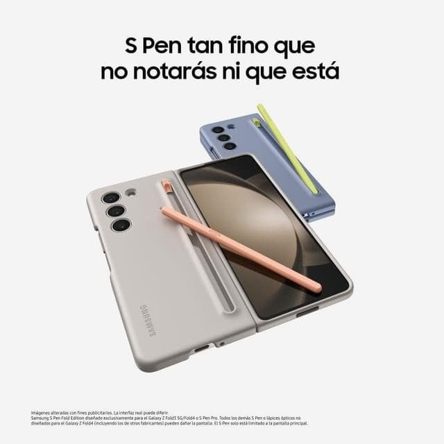 Detalle de Samsung Galaxy Z Fold5 5G (512GB, 12GB, 7,6") Azul Glaciar resistente al agua