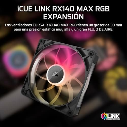 Detalle 2 de CORSAIR iCUE Link RX140 MAX Ventilador 140 mm