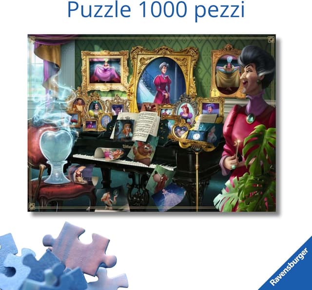 Detalle de Ravensburger Puzzle 1000 pezzi Disney Villainous: Lady Tremaine (70 x 50 cm) per adulti +14 anni