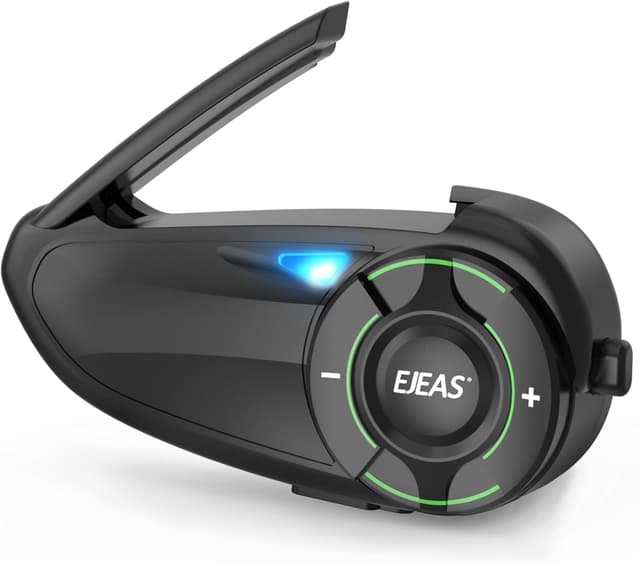 Detalle de EJEAS Q8 Mesh Motorcycle Helmet Headset (Waterproof Bluetooth Intercom, up to 6 riders)
