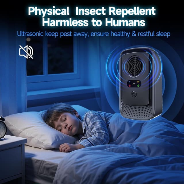 Detalle 2 de Gecool 6 Pack Ultrasonic Pest Repeller (4 modes, dual-wave) for mice, roaches, mosquitoes & more