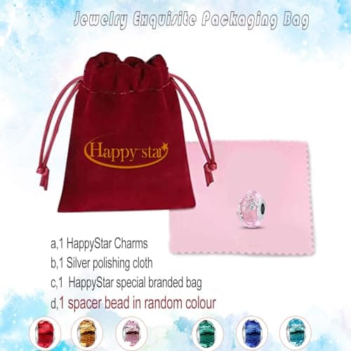 Detalle 1 de HappyStar charm plata 925 flor de rosa