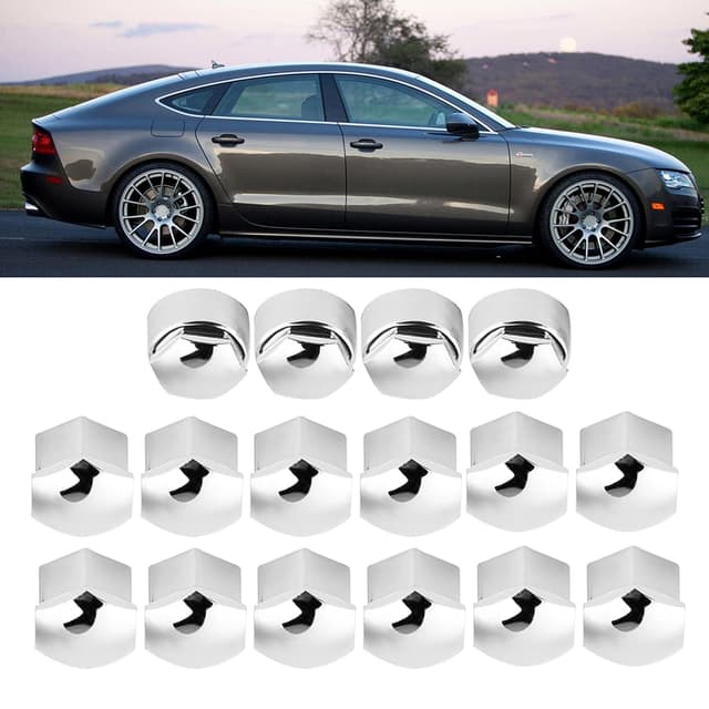 Thumbnail 3 de Wheel Lug Nut Caps 17mm Silver