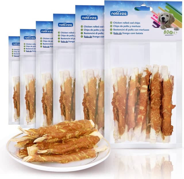 Imagen de Nobleza L10 cm snack masticabili per cuccioli 6×80 g en OfertitasTOP