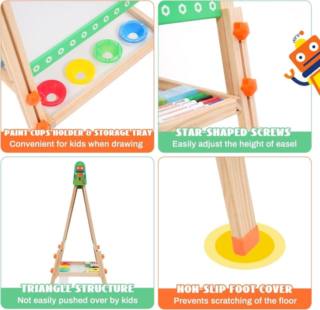 Thumbnail 3 de Pizarra Infantil Caballete Verde 3 en 1