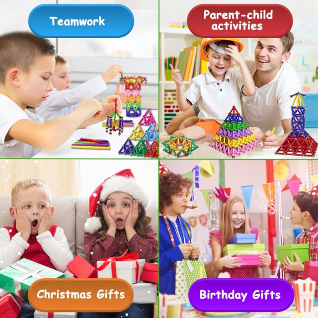 Thumbnail 1 de Jokooan Costruzioni Magnetiche 144 pezzi