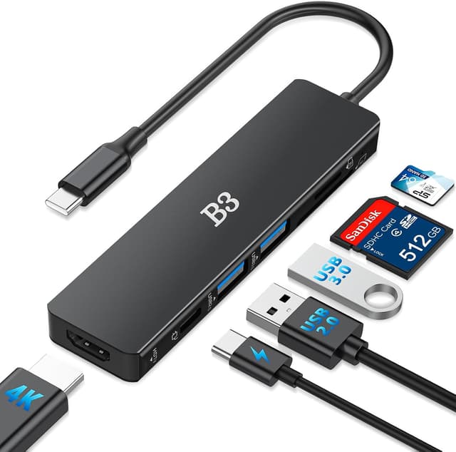 Detalle de USB-C Hub 6 in 1 HDMI 4K PD 100W