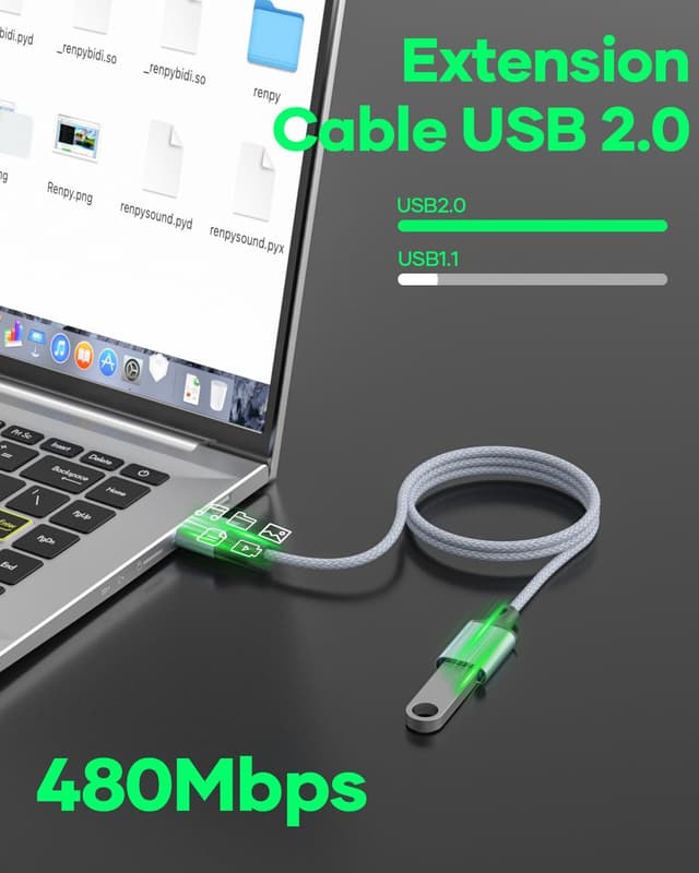 Detalle 2 de Nersligek Cable USB 2.0 5M