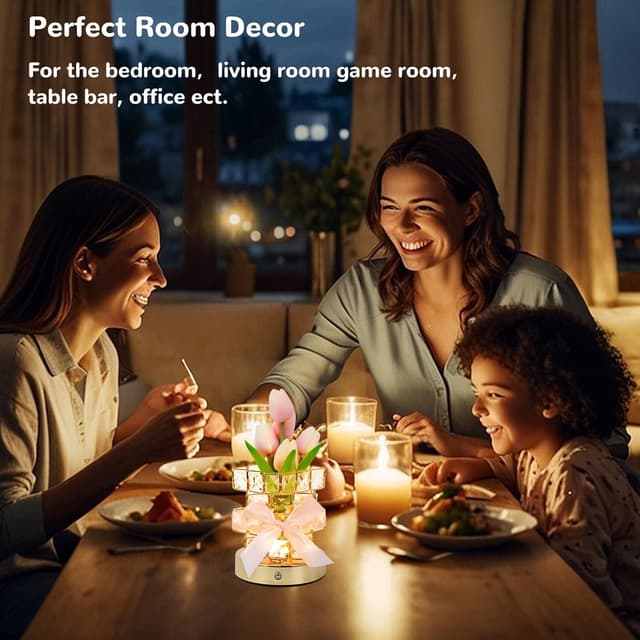 Detalle 2 de Mumisuto Nachtlicht Tulpen 12 x 24 cm