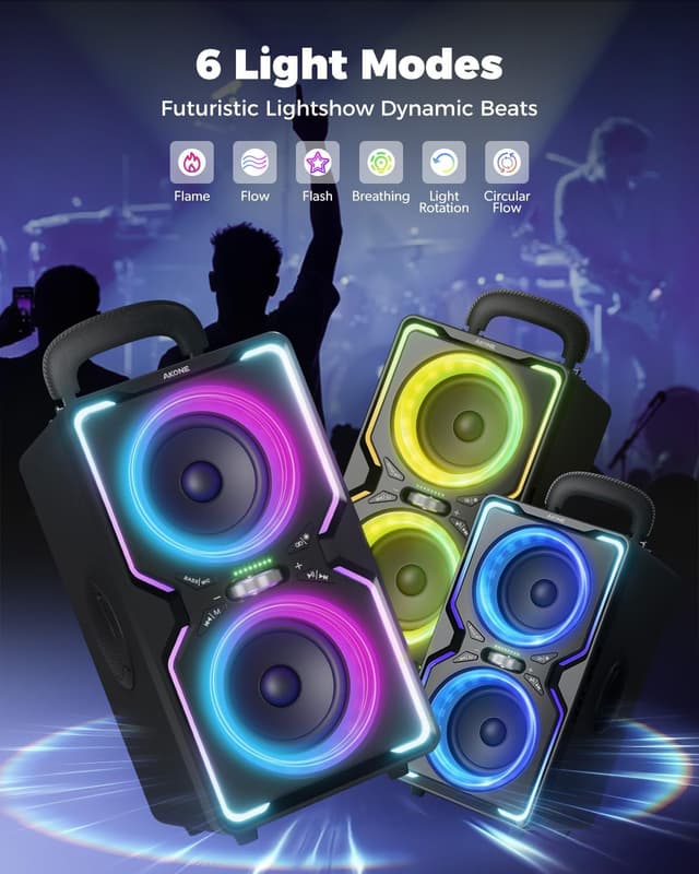 Detalle de AKONE Cassa Bluetooth 240W 📢