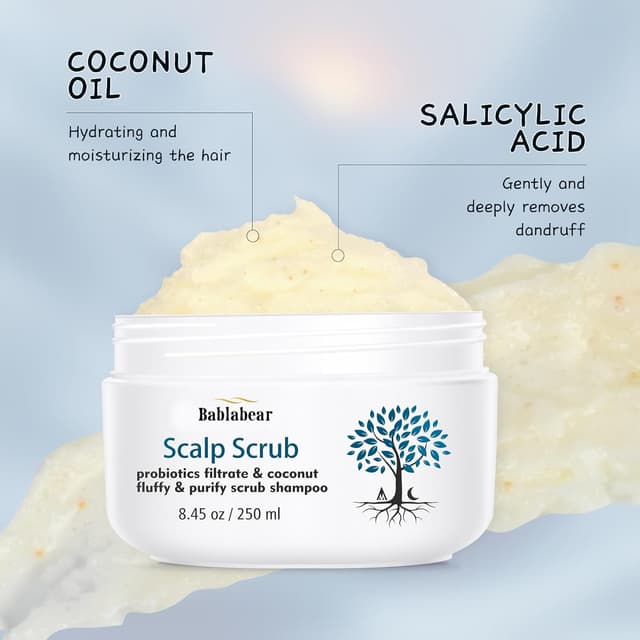 Detalle de Kopfhautpeeling Tiefenreinigung gegen Schuppen