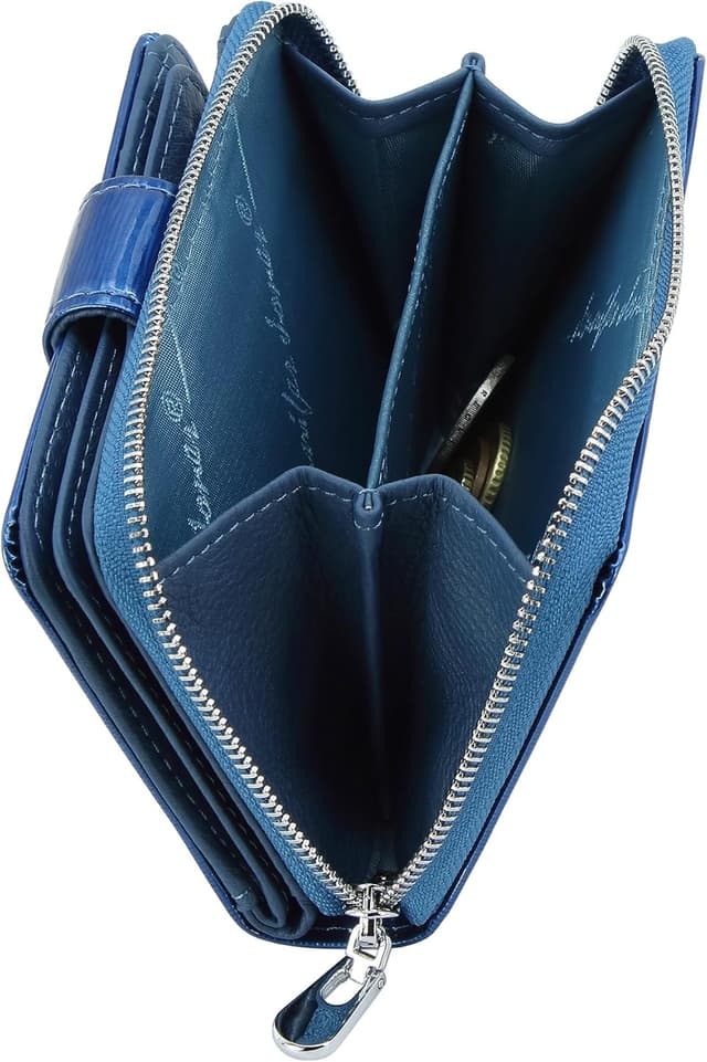 Thumbnail 4 de Jennifer Jones Geldbörse Blau Echtleder