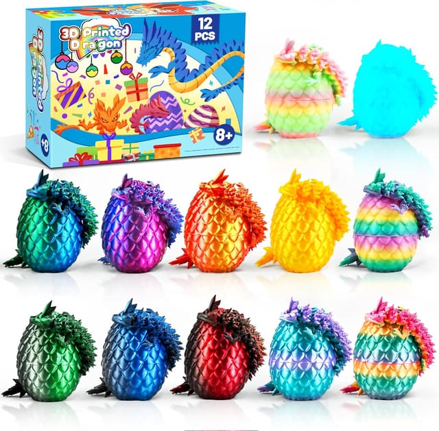Imagen de Cybermaker 12PCS Dragon Easter Eggs 12pcs 🐉 en OfertitasTOP