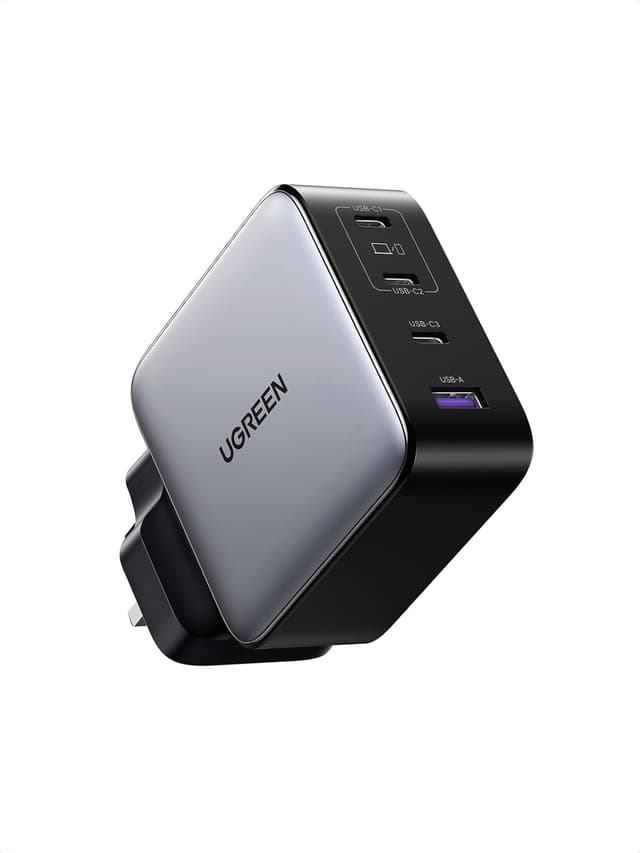 Detalle de UGREEN Nexode 200W USB‑C Charger (NEXODE 3C1A) – 4‑Port GaN Fast Charger for Laptops, Tablets & Phones