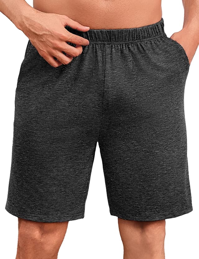 Detalle de Uniexcosm Herren Kurz-Schlafshorts aus Baumwollmischung (Bermuda/Shorty)