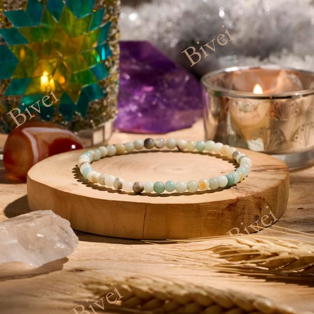 Thumbnail 2 de Bivei Braccialetto di Cristallo 4mm Amazzonite