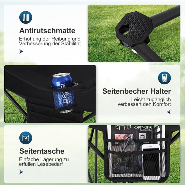 Thumbnail 6 de LET'S CAMP Campingstuhl 2er Set