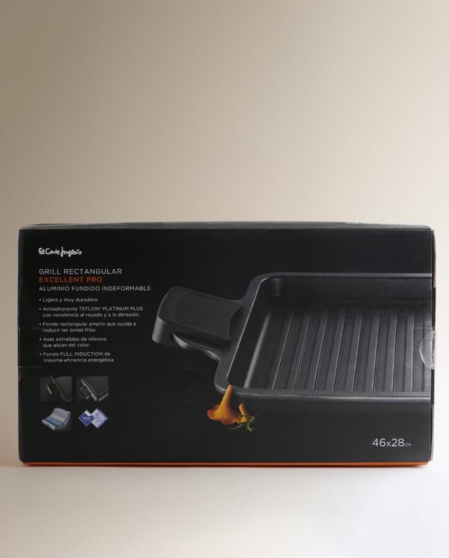Detalle 1 de El Corte Inglés Excellent Pro plancha de aluminio fundido