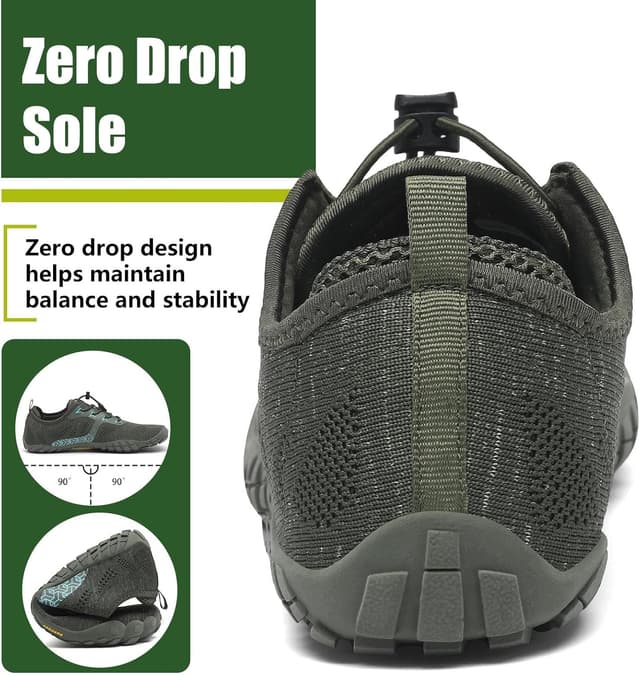 Detalle de SAGUARO Scarpette da Mare traspiranti barefoot con punta larga e suola antiscivolo