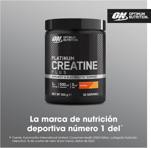 Thumbnail 1 de ON Platinum Creatine Plus 💪 Complemento para Potencia y Rendimiento, Naranja