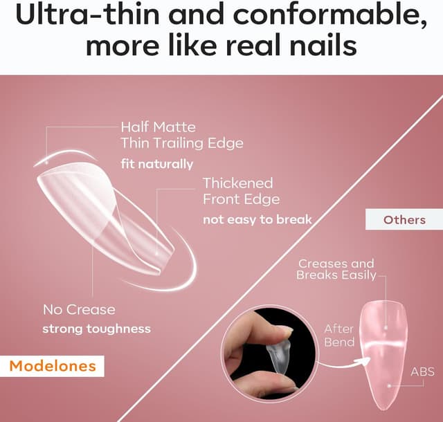 Thumbnail 1 de Modelones 510 Pezzi Unghie Finte 15 Taglie