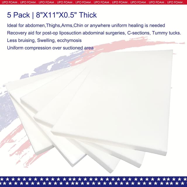 Detalle de KUSMOO Lipo Foam Pads 8 x 11