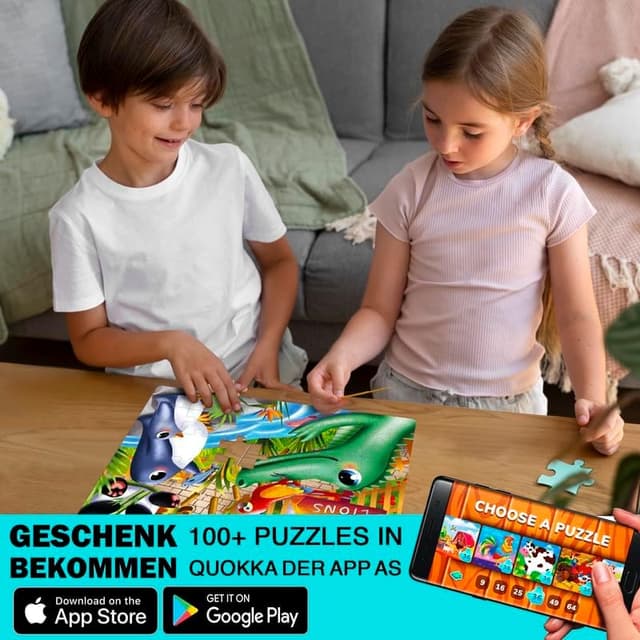 Thumbnail 5 de QUOKKA Puzzle bambini 4x60 pezzi educativi per 4–8 anni 🧩