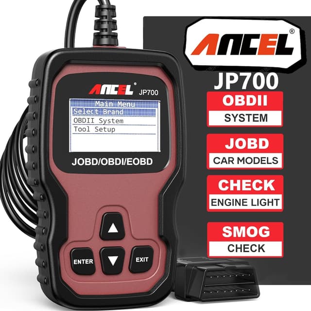 Detalle de ANCEL JP700 JOBD OBD2 Japanese Car Scanner (OBDII diagnostic code reader for Toyota, Nissan, Honda, Mazda, Subaru vehicles)