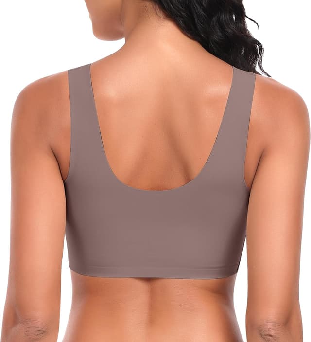 Detalle 2 de Damen BH ohne Bügel nahtloser Komfort-BH mit Soft-Cups (T-Shirt/Bralette) aus 55% Nylon & 45% Spandex