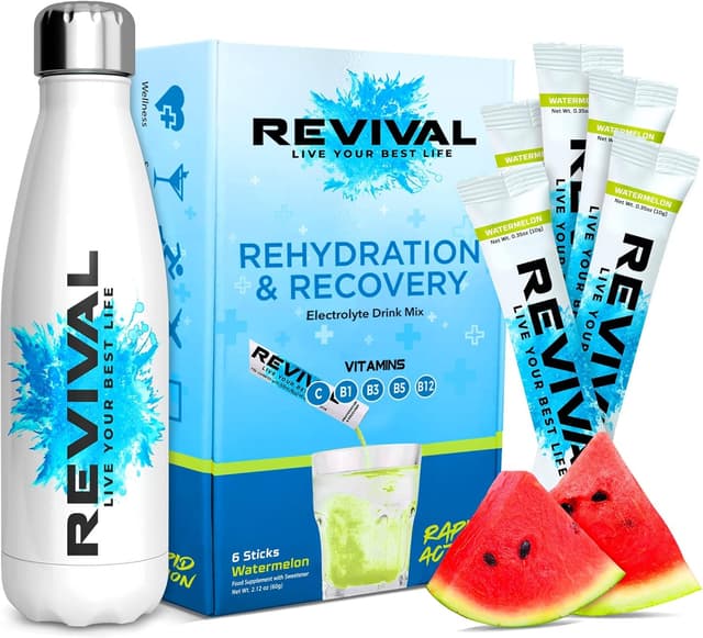 Thumbnail 6 de Revival Rapid Rehydration Starter Pack 500ml Steel Bottle