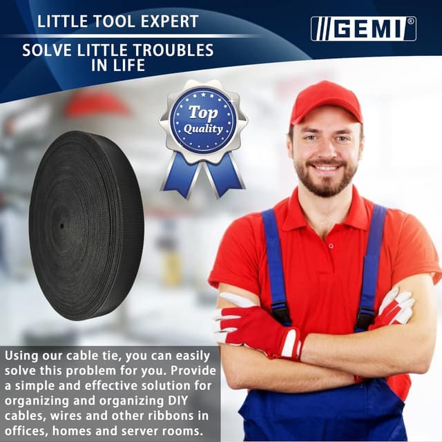 Detalle 1 de Klettband Kabelbinder 15 m, 20 mm breit