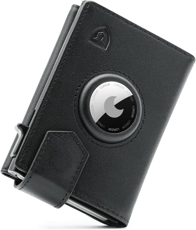 Detalle de LORZOR Portafoglio Airtag Slim 10 carte