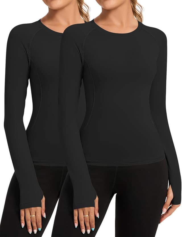 Detalle de Rapbin Women's Gym Tops Quick‑Dry Sports T-Shirt