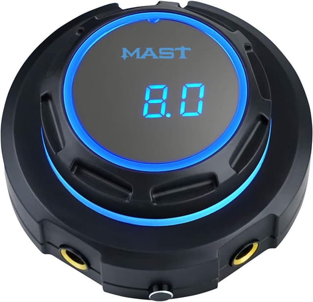 Detalle de Mast Halo alimentation tatouage numérique Blue Light, écran LCD et sortie stable 12V/2A