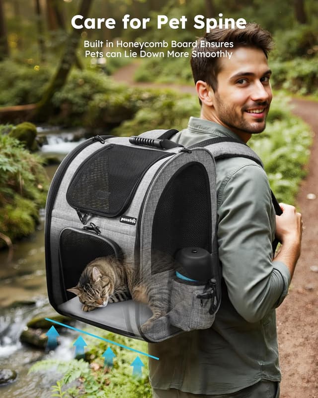 Thumbnail 6 de Pecute Cat Carrier Dog Backpack for 8KG