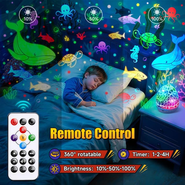 Thumbnail 4 de Staryou Spidey Spielzeug-Spielprojektor ab 4 Jahren mit Fernbedienung, Timer und vielen Effekten