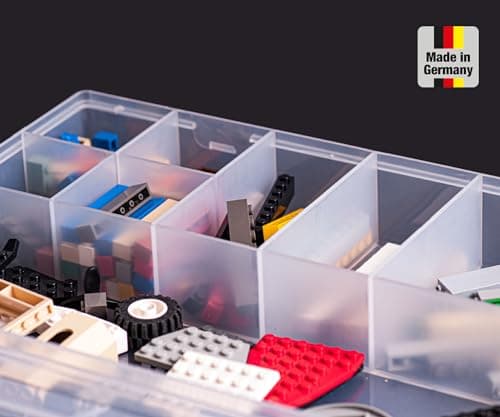 Detalle 1 de Hünersdorff PP-Eco caja de almacenaje: organizador transparente 23,3 x 33,9 x 5,8 cm