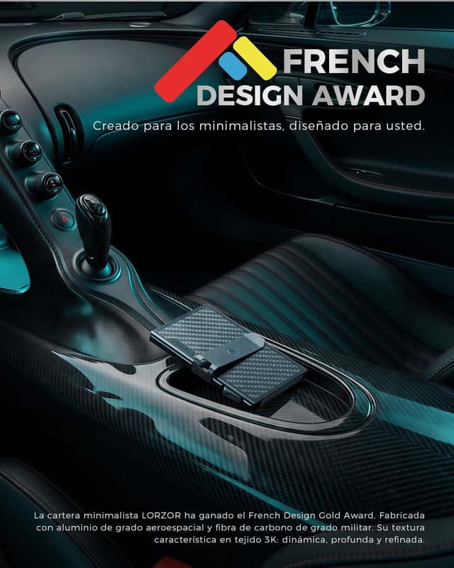 Thumbnail 2 de LORZOR Cartera Tarjetero RFID Fibra de Carbono