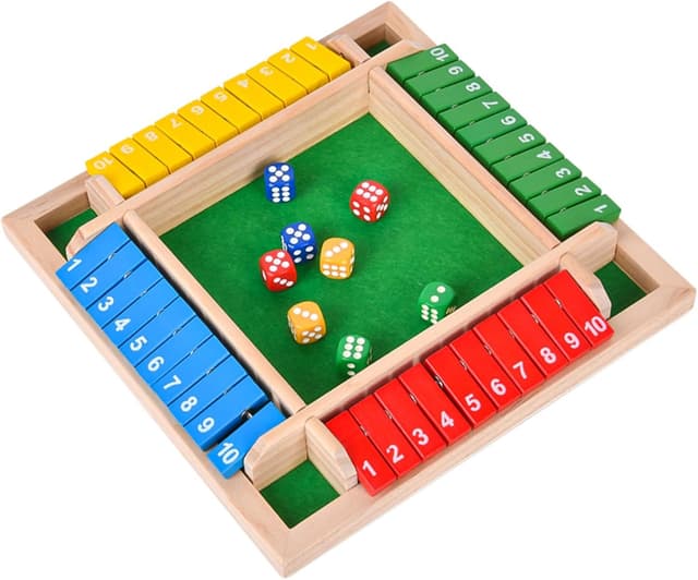 Imagen de EACHHAHA Shut The Box 4-Spieler Brettspiel Holz en OfertitasTOP