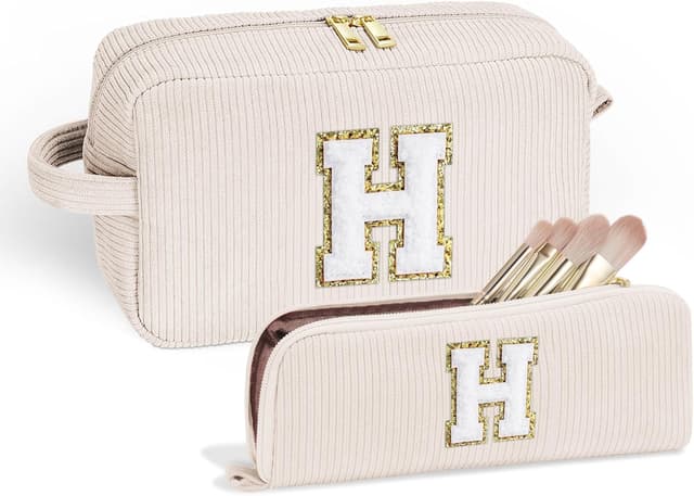 Thumbnail 6 de Parima Kosmetiktaschen-Set für Damen & Mädchen (12 Jahre), 2-teilig aus Cord in Lila